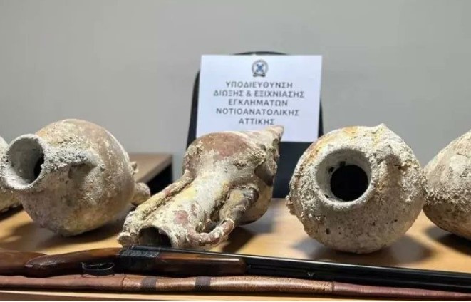 Σύλληψη 53χρονου για κατοχή αρχαίων και Βυζαντινών αμφορέων