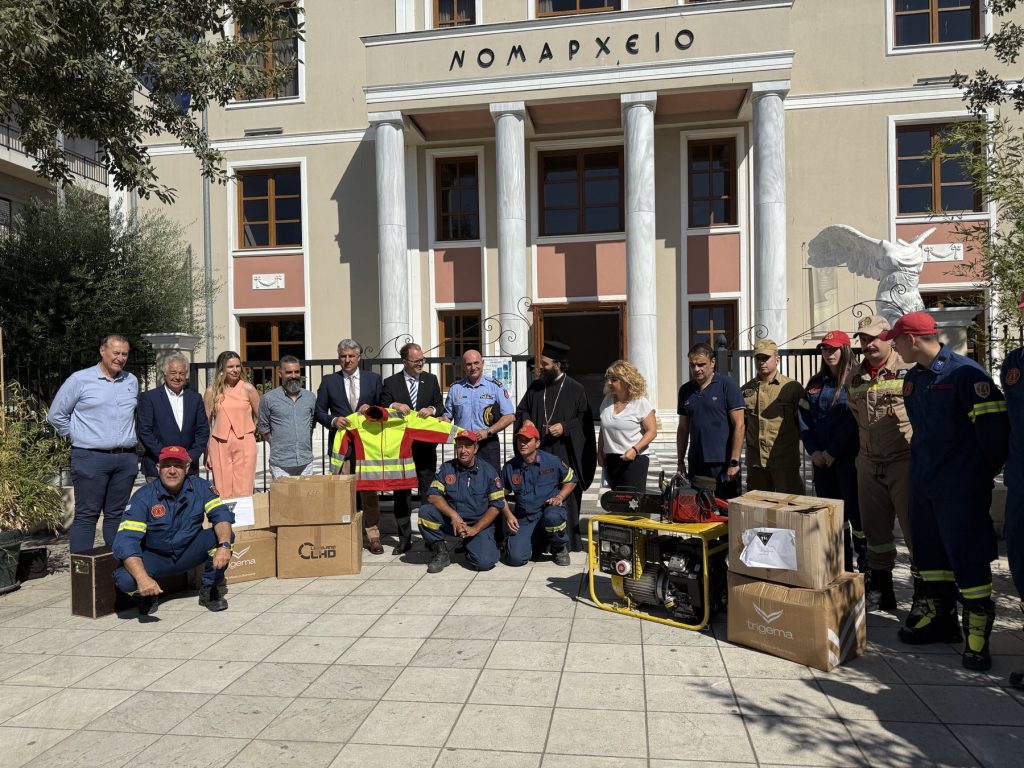Δωρεά πυροσβεστικού εξοπλισμού από την ομογένεια της Βαυαρίας στην Περιφ. Αν. Μακεδονίας και Θράκης