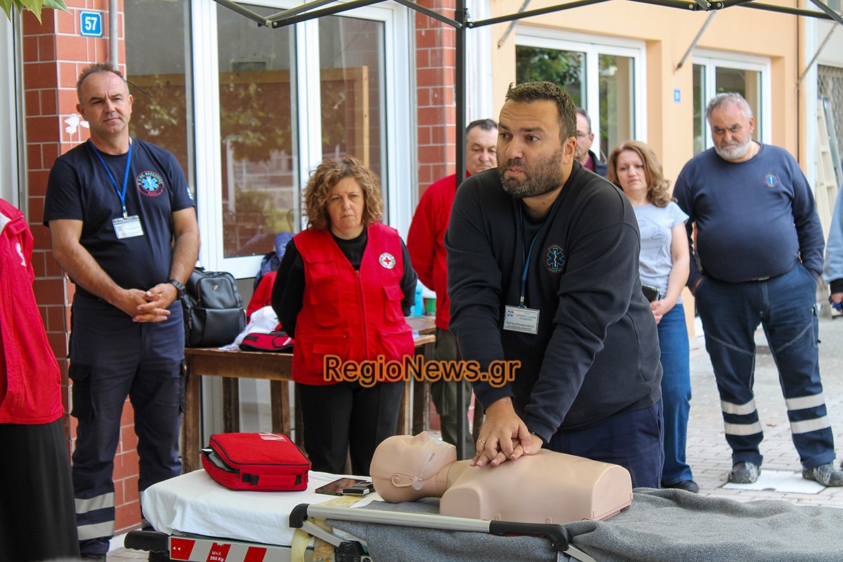 Φωτορεπορτάζ από τον εορτασμό της παγκόσμιας ημέρας επανεκκίνησης καρδιάς στο Βελεστίνο