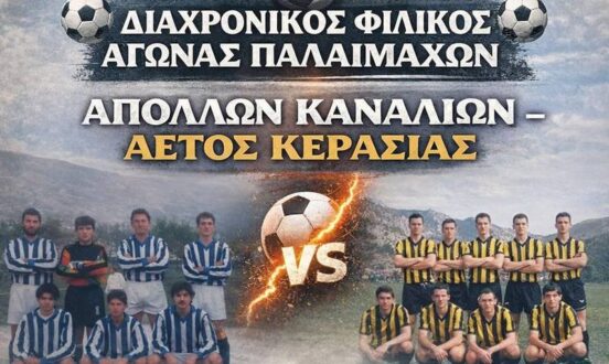 Φιλικό Παλαιμάχων στα Κανάλια για καλό σκοπό…