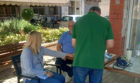Μετρήσεις αρτηριακής πίεσης στα χωριά του Δήμου Ρήγα Φεραίου