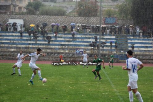 To φωτορεπορτάζ από τον αγώνα του Ρήγα με βροχή, χαλάζι και ήλιο!