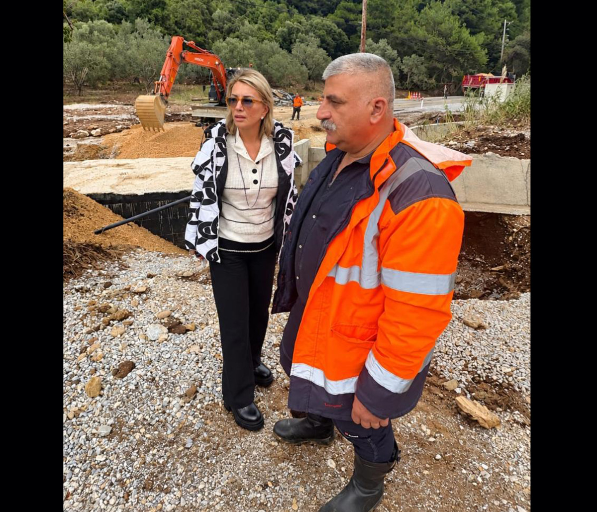 Επίσκεψη της Ζ. Μακρή στο Ν. Πήλιο μετά τις καταστροφικές πλημμύρες
